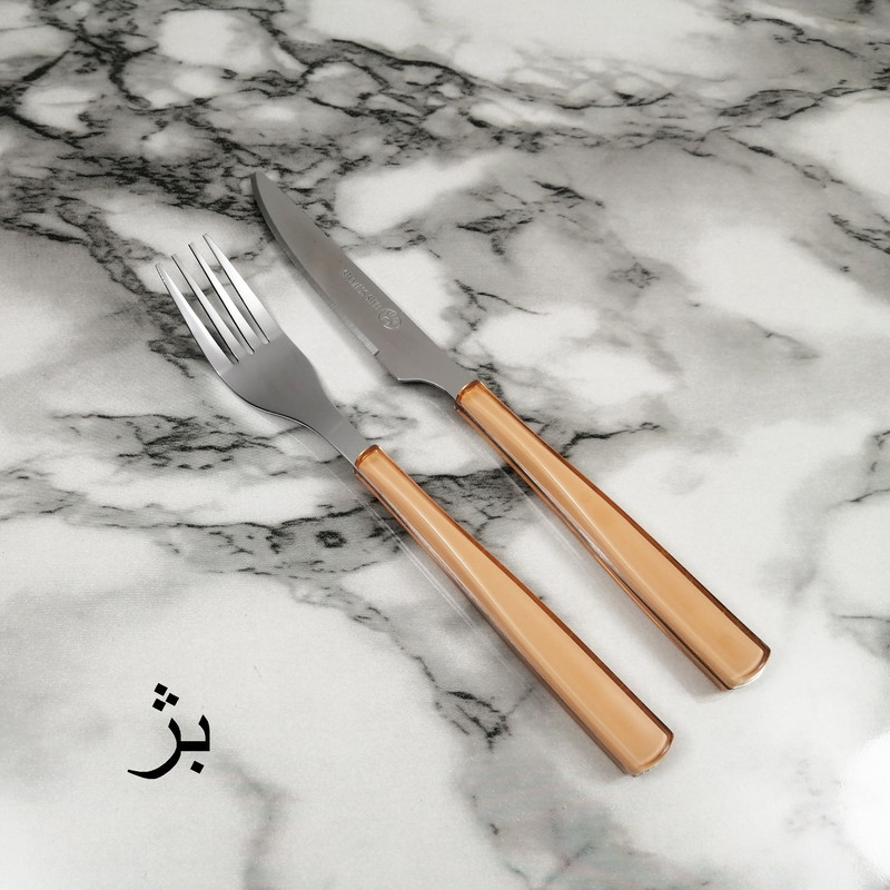 کارد و چنگال میوه خوری 12 پارچه ام جی مدل ROMANTIC