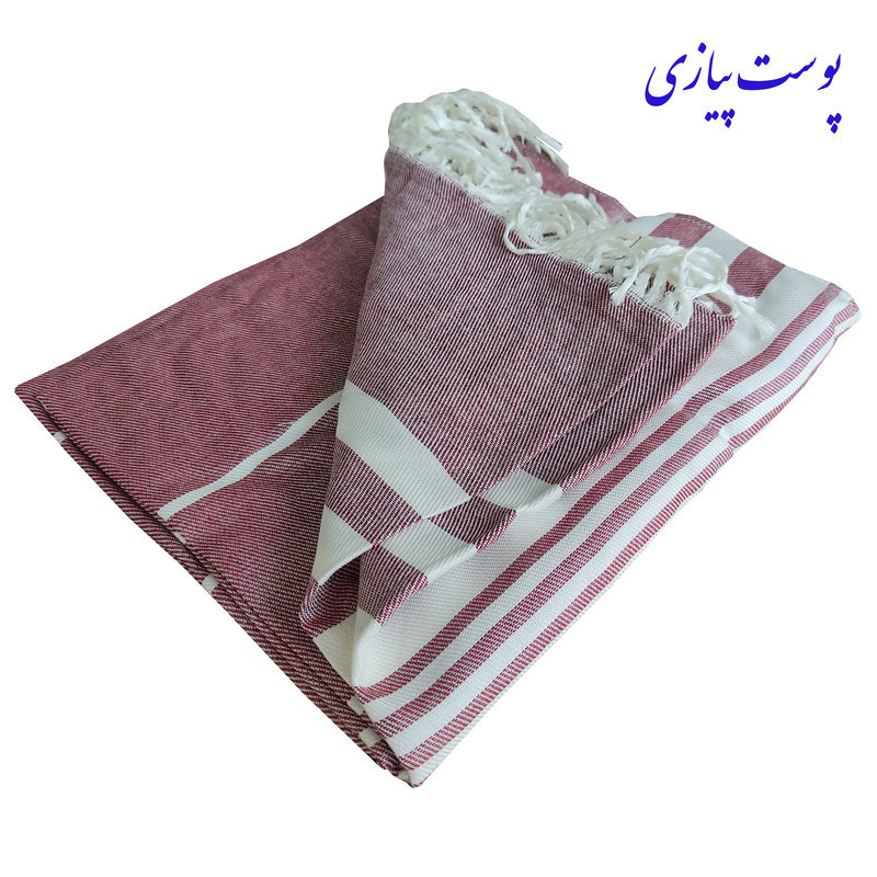 حوله استخری نساجی هنر یزد مدل خطی ریشه دار سایز 70×145 سانتی متر