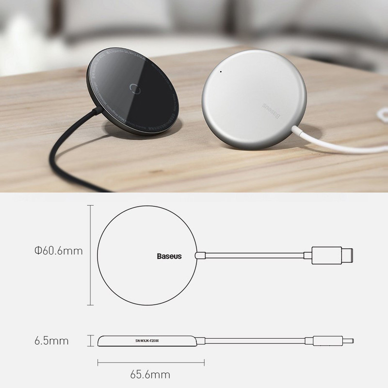 شارژر بی سیم باسئوس مدل MagSafe BS-W522C
