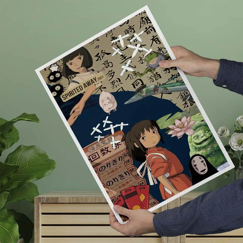پوستر کارنيکا طرح شهر ارواح Spirited Away کد 18413 مجموعه 8 عددی