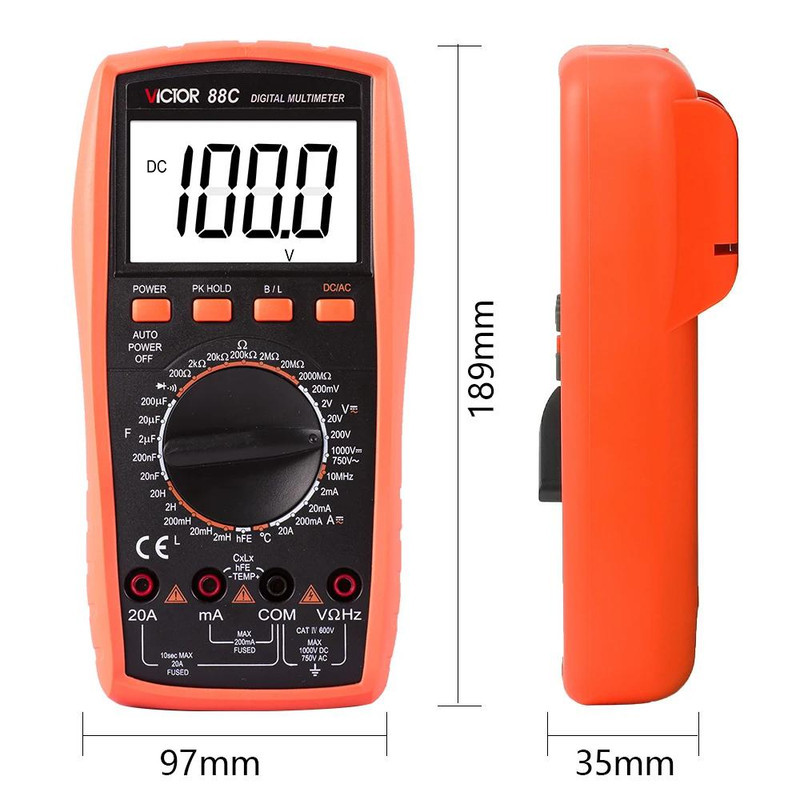 مولتی متر ویکتور مدل 88C