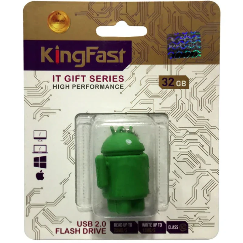 فلش مموری کینگ فست مدل Android Green AN-10 ظرفیت 32 گیگابایت