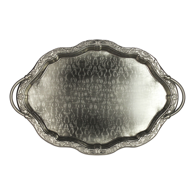 سینی دسته دار سالینو مدل ارکیده  کد 6023 سایز 45x30 سانتی متر