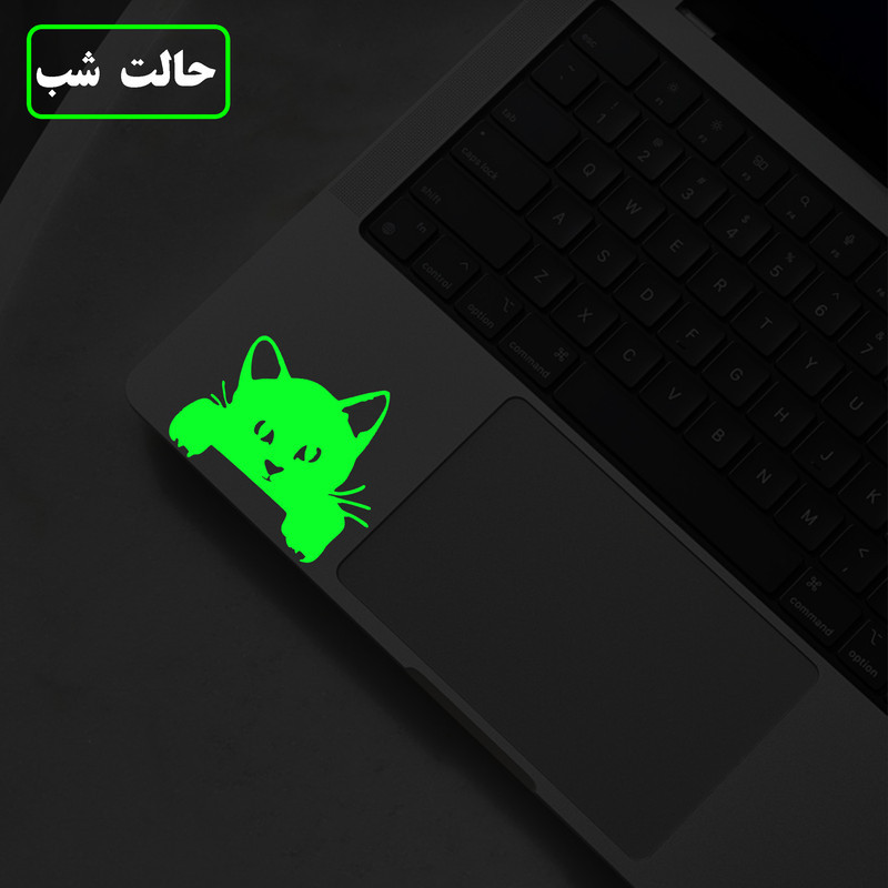 استیکر کلید و پریز مدل شبنما طرح گربه آویزان