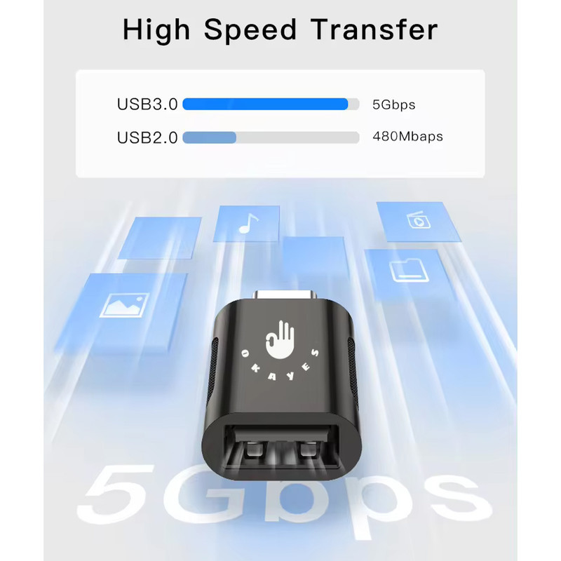 مبدل USB-C به USB اکی یس مدل TYPEC400