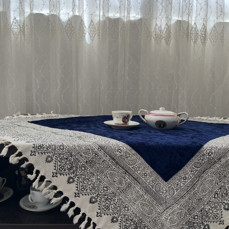 رومیزی مخمل مدل 100-100