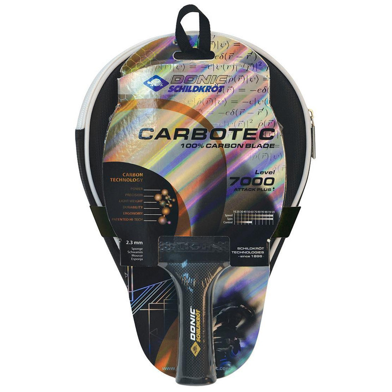 راکت پینگ پنگ دونیک مدل Carbotec 7000 به همراه کاور