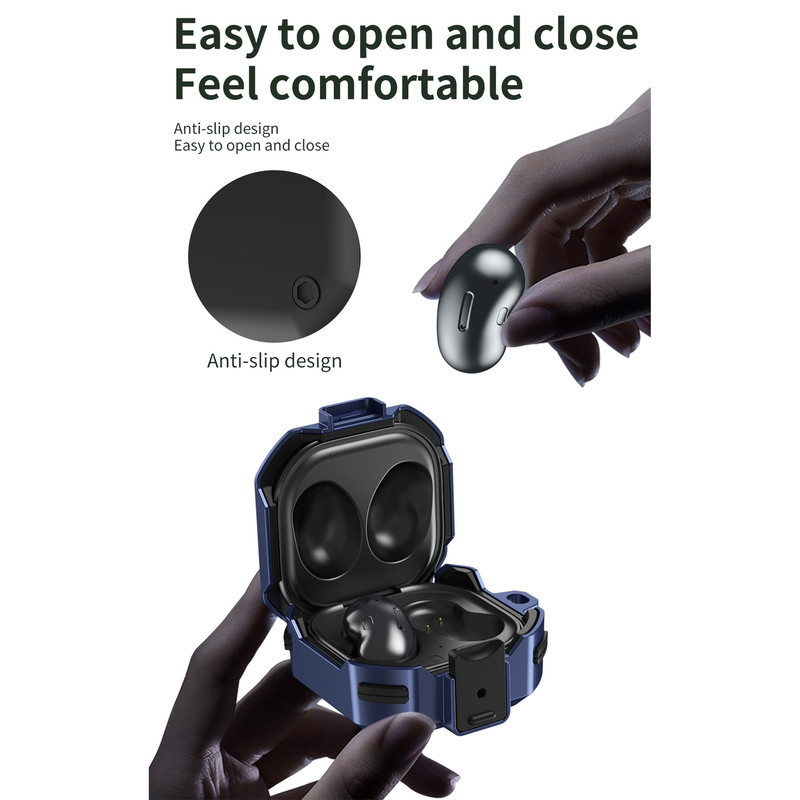 کاور سامورایی مدل Quad-10 مناسب برای هدفون سامسونگ Galaxy Buds Live  Buds Pro  Buds 2  Buds 2 Pro