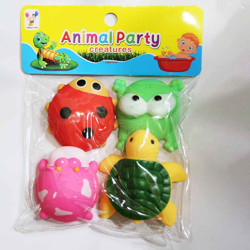 عروسک حمام مدل ANIMAL PARTY کد 984 مجموعه 4 عددی