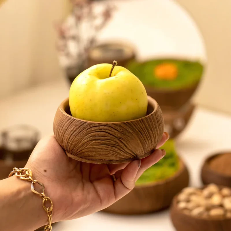 مجموعه ظروف هفت سین ۱۲ پارچه طرح چوب مدل Ch