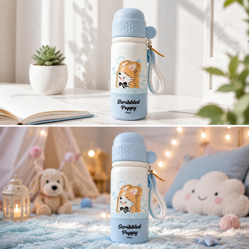 فلاسک کودک مدل کاپی بارا کد SOOSOO-075 گنجایش 0.49 لیتر