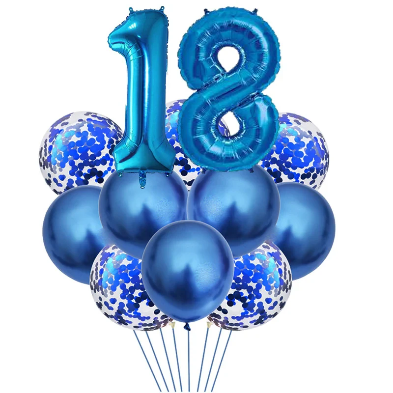 بادکنک مسترتم طرح کروم شیشه ای پولکی پلاس کد 18 بسته 12 عددی