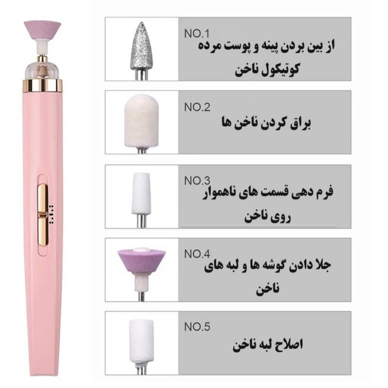 سوهان و پولیش ناخن مدل Flowers