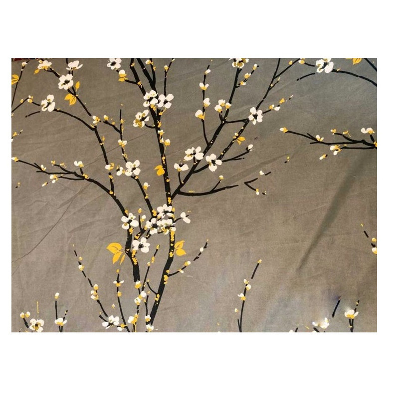 ملحفه مدل روانداز طرح شکوفه گیلاس یک نفره سایز 220×140 سانتی متر
