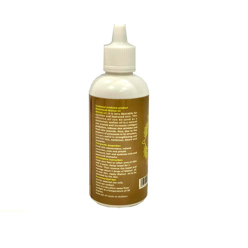 روغن مژه و ابرو و ریش و سبیل مرهم یاب مدل گردو حجم 80 میلی لیتر
