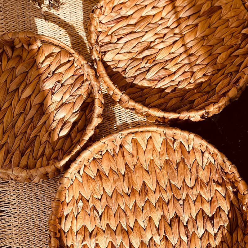 سینی مدل حصیری مجموعه سه عددی