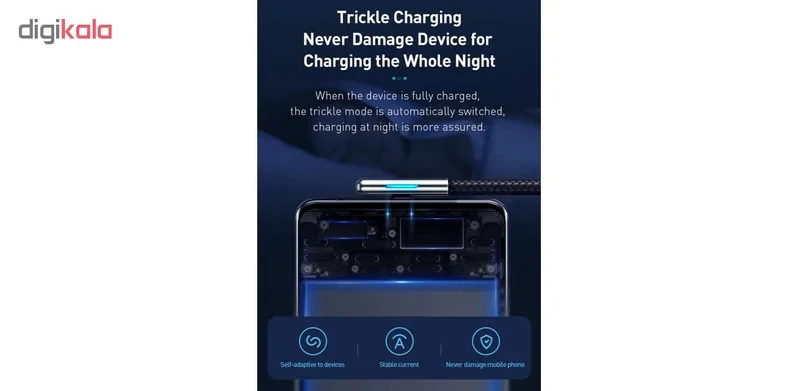 کابل تبدیل USB به USB-C باسئوس مدل CAT7C-B طول 1 متر