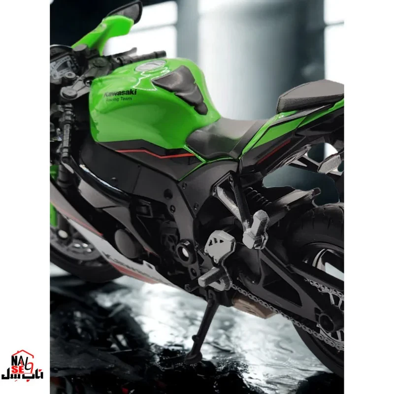 موتور بازی ولی مدل فنردار فرمان متحرک Kawasaki Ninja ZX10R به همراه جاسوئیچی