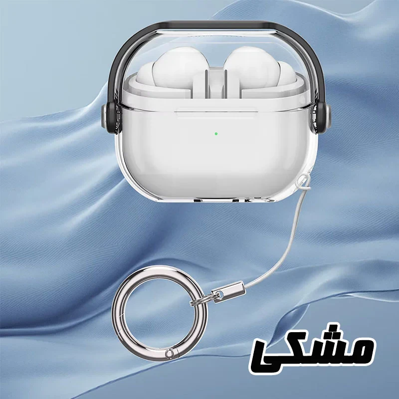 کاور مسیر مدل Translucent SHproof Protective مناسب برای کیس هدفون بی سیم سامسونگ Galaxy Buds 3  3 Pro به همراه گیره