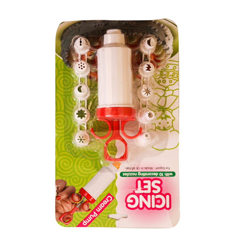 قیف خامه مدل icing set کد hm1 بسته 10عددی