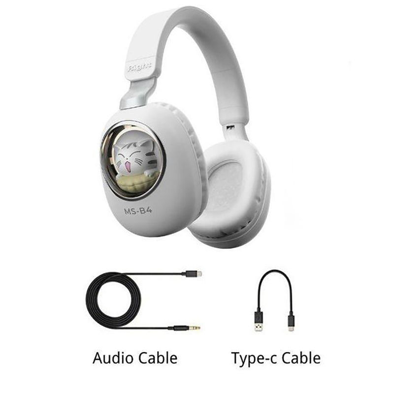 هدفون بی سیم مدل بچه گانه طرح گربه کد CA-037