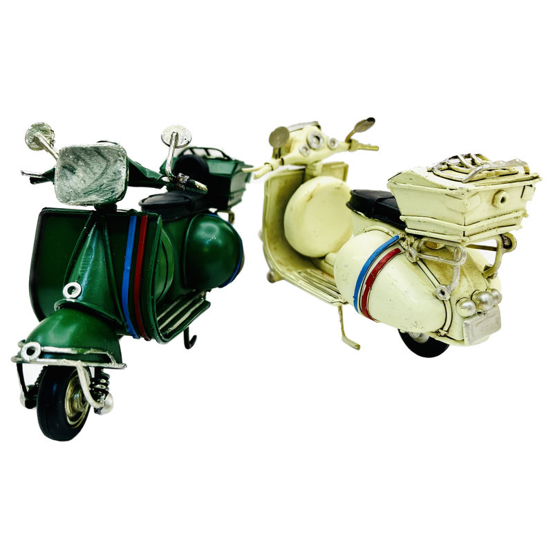 ماکت دکوری مدل موتور وسپا طرح فلزی کد 800.3