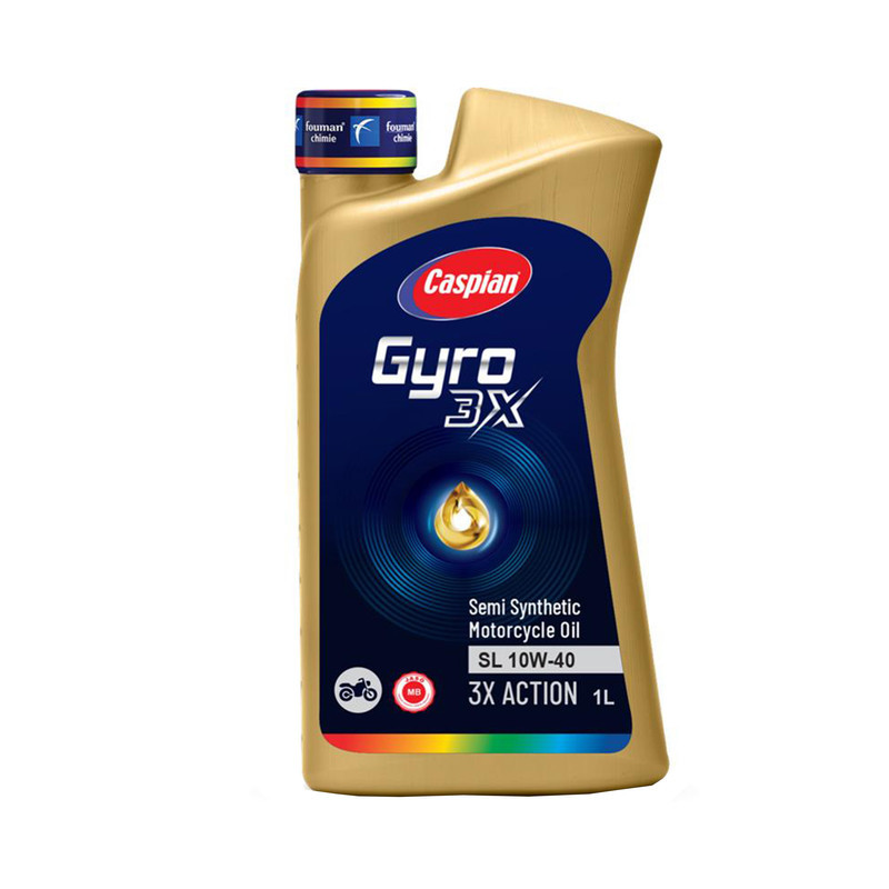 روغن موتورسیکلت کاسپین مدل SL-10W-40 حجم 1 لیتر