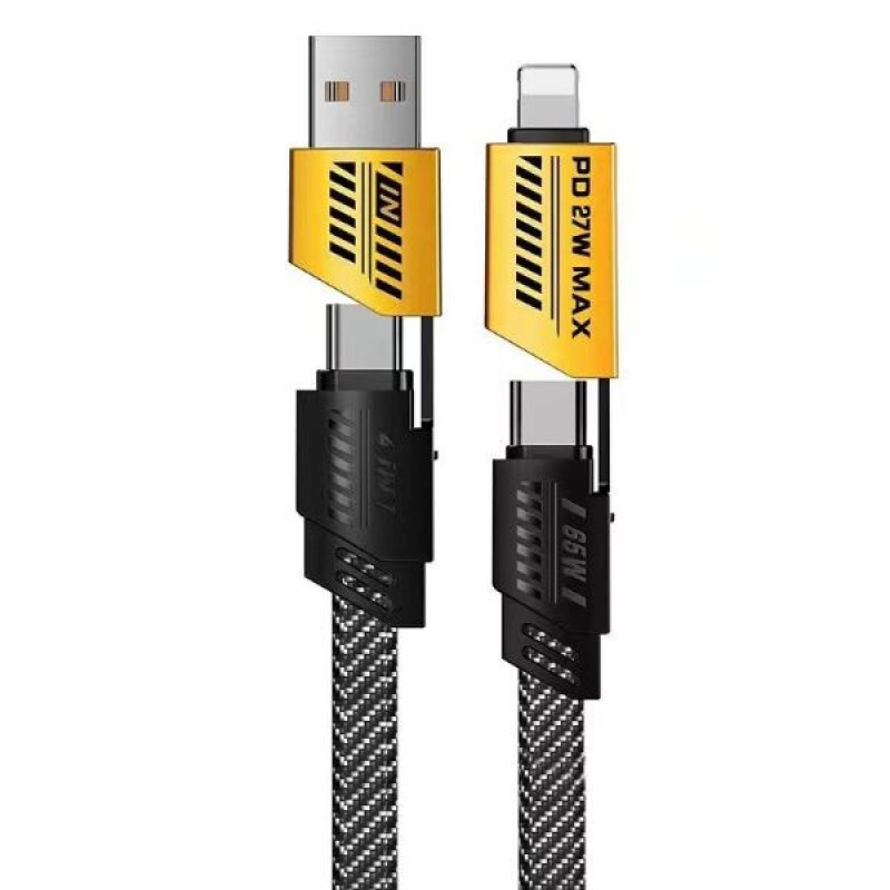کابل تبدیل USB  USB-C به لایتنینگ  USB-C مدل NOHON 4IN1 FAST طول 1.2 متر