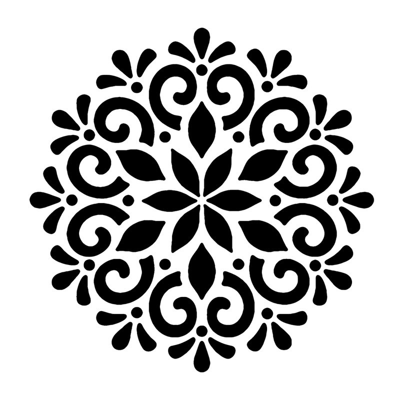 شابلون باتیس آرت طرح تذهیب کد 433