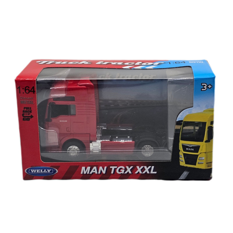 ماشین بازی ناب سل مدل اسب تریلی کشنده مان ولی عقب کش کد MAN TGX XXL NAAB002
