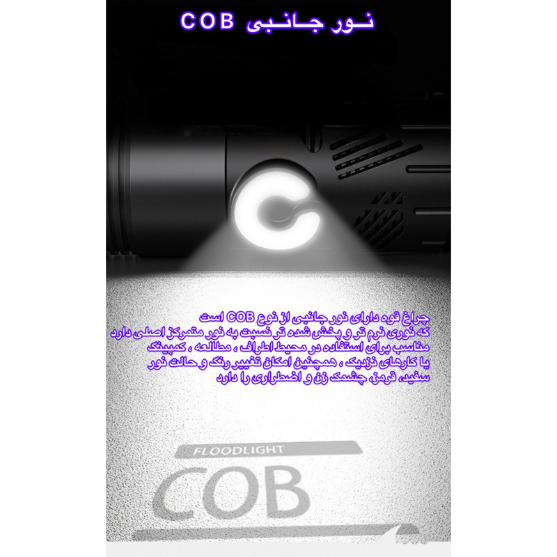 نورافکن دستی اسمایلینگ شارک مدل نقطه زن کد DY3038 با نور چند رنگ