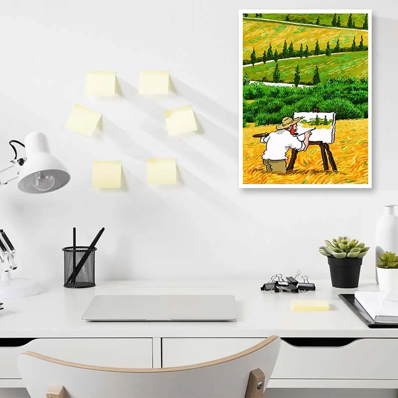 پوستر کارنيکا طرح فانتزی ون‌گوگ Van Gogh Fantasy کد 75480 مجموعه 8 عددی