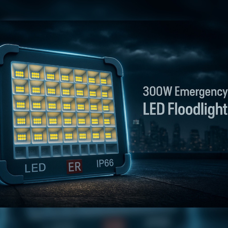 چراغ کمپینگ ای ار مدل 300w-6battry با نور مهتابی