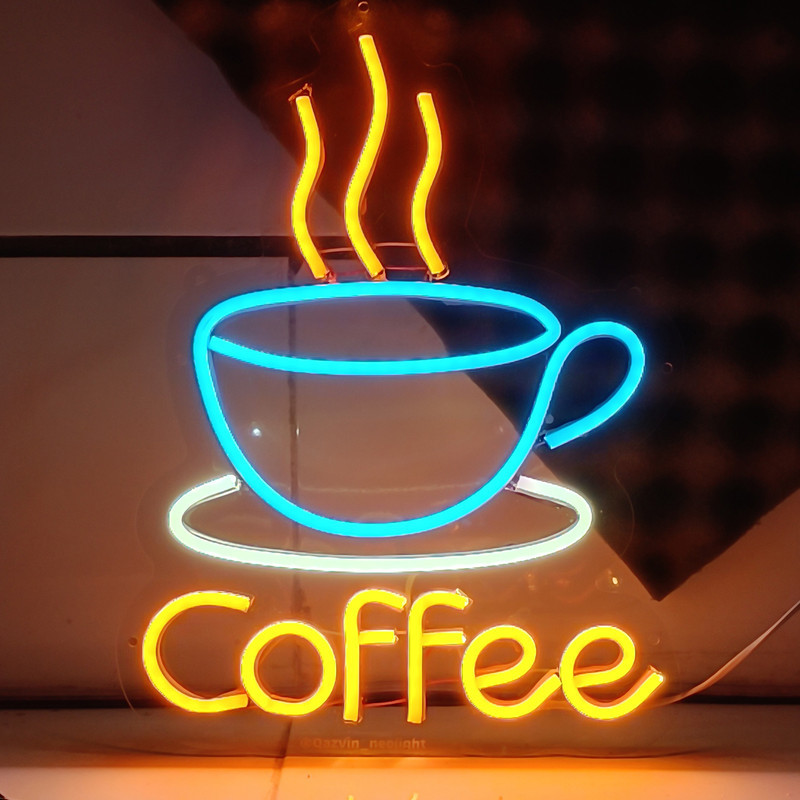 چراغ نئونی طرح coffee کد CO33X24