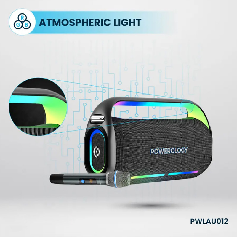 اسپیکر بلوتوثی قابل حمل پاورولوجی مدل PWLAU012