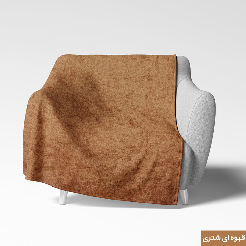 شال مبل شاران هوم مدل مخملی طرح ساده 350×180 سانتی متر