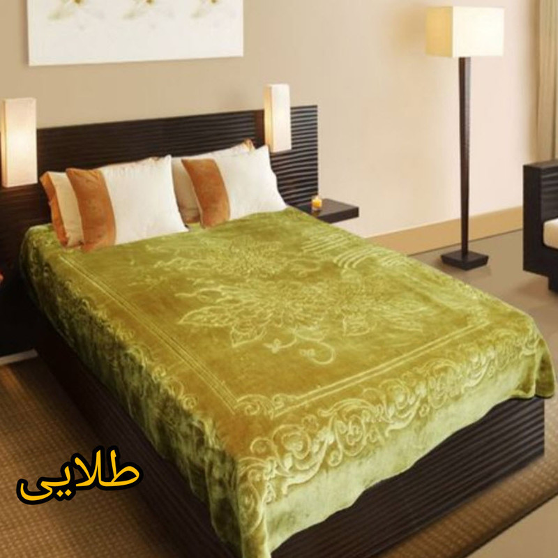 پتو گلبافت مدل الوان برجسته کد 350 سایز 240x220 سانتی متر