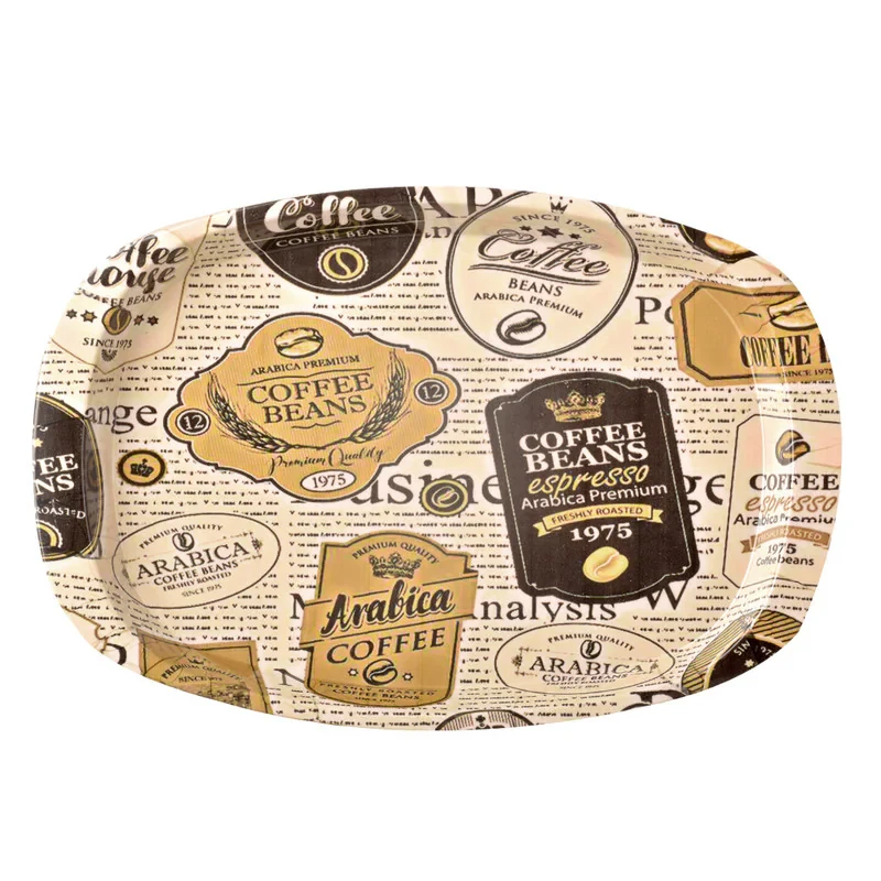 سینی دسته دار مهروز مدل 6652 coffee سایز 21×31 سانتی متر