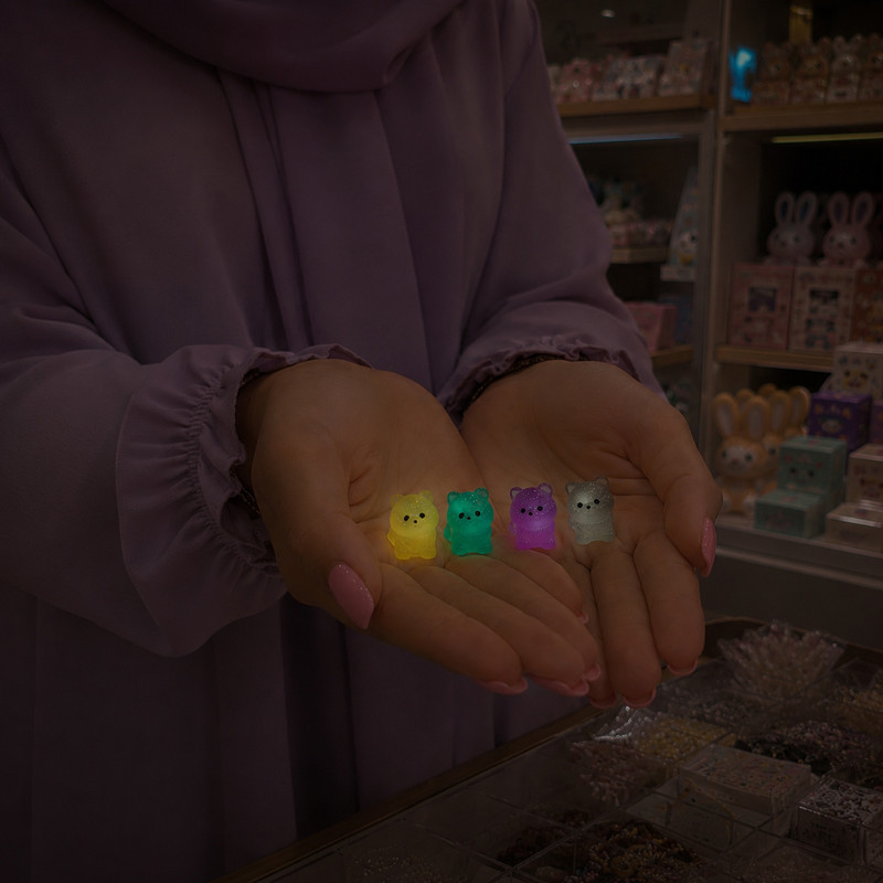 مجسمه مدل شب تاب طرح خجالتی کد 006 بسته 4 عددی