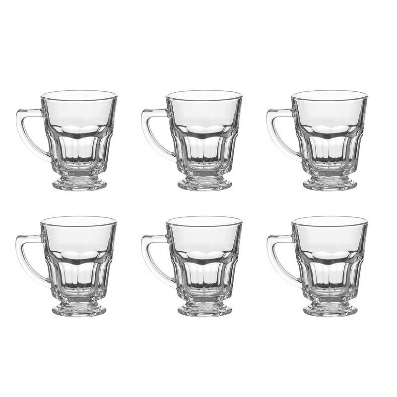لیوان دلی گلس مدل کازابلانکا طرح پاشاباغچه کد 1369N بسته شش عددی