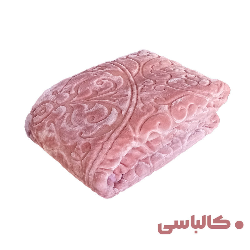 پتو گلبافت مدل گل برجسته سايز 160x220 سانتي متر
