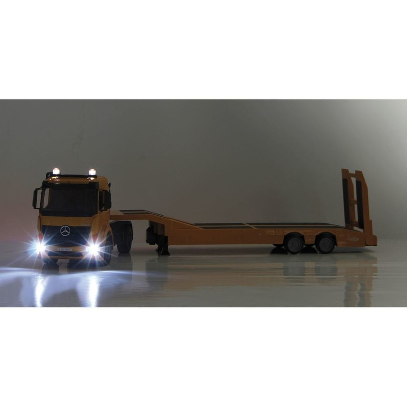ماشین بازی کنترلی دبل ای مدل Mercedes Benz Arocs Flat Bed Trailer