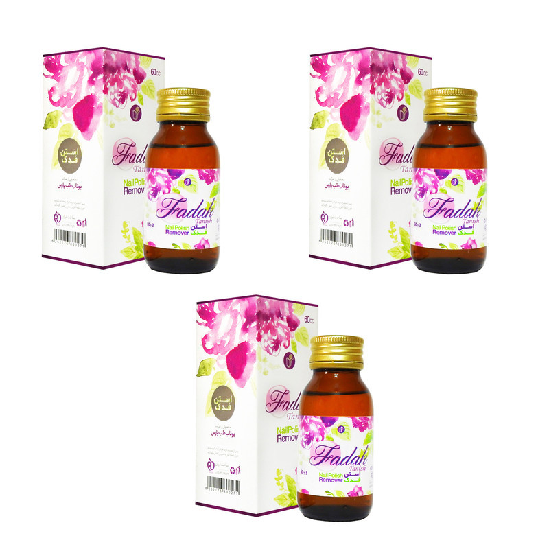 استون لاک پاک کن فدک تانیش مدل EXPORT 03 حجم 60 میلی لیتر مجموعه 3 عددی