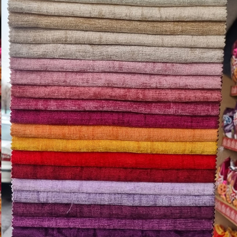 پرده مدل  پانچ مخمل ساده شانل سایز 280x145 سانتی‌متر