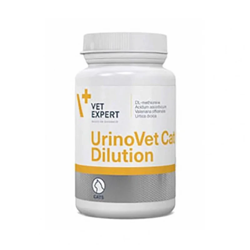 قرص مکمل گربه وت اکسپرت مدل VetExpert UrinoVet Dilution تقویت مجاری ادراری بسته 45 عددی