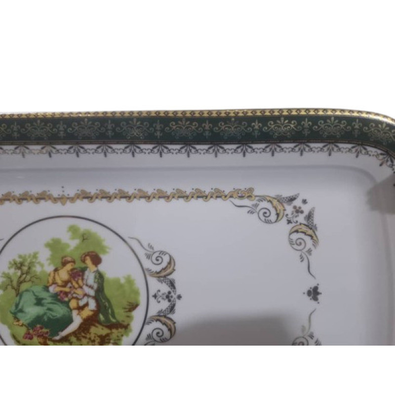 ظرف سرو شیرینی چینی پردیس کاشان مدل دسته دار