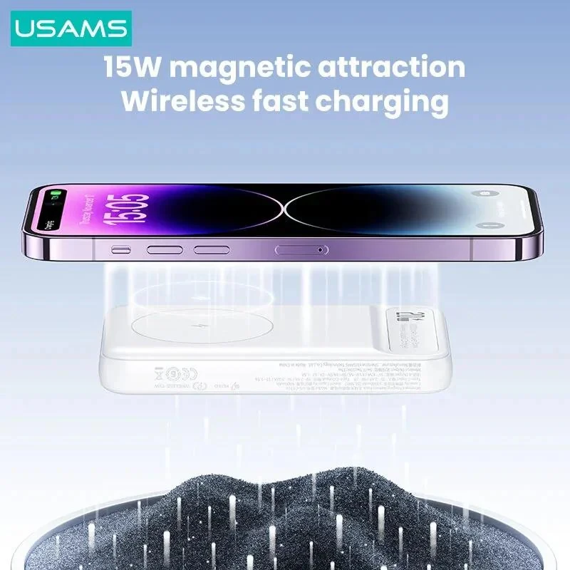 پاوربانک یوسمز مدل US-CD214-22.5W ظرفیت 10000 میلی آمپر ساعت