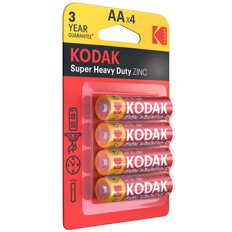 باتری قلمی کداک مدل Super Heavy Duty ZINC بسته 4 عددی