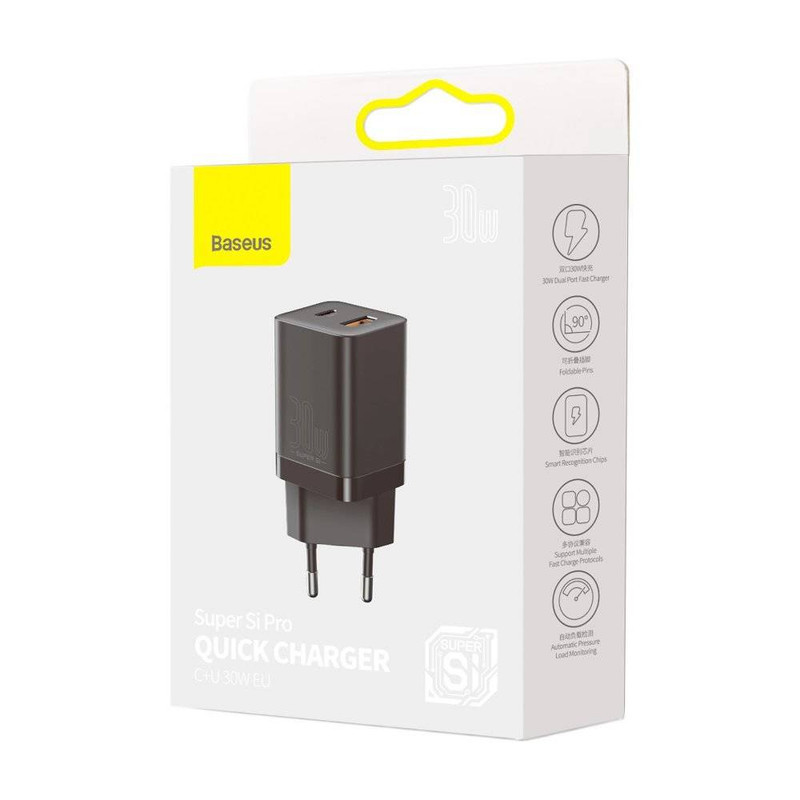 شارژر دیواری باسئوس مدل Super Si Pro 30W