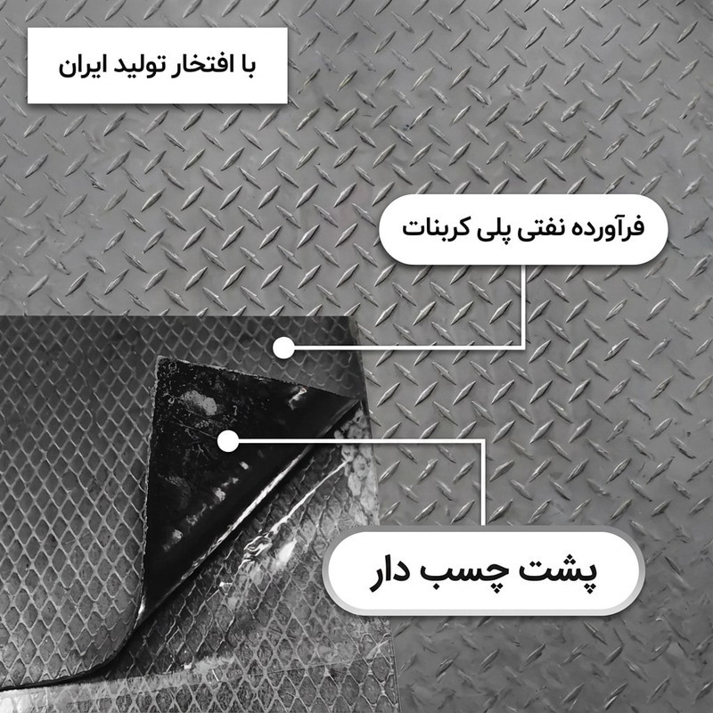 ورق دمپینگ مدل پشت چسب دار کد 2.2میلی متر بسته 25 عددی